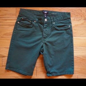 H&M Slim Fit Flat Front Shorts